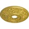 Ekena Millwork Valletta Ceiling Medallion (Fits Canopies up to 3 1/2"), 18"OD x 3 1/2"ID x 1"P, Rich Gold CM18VLRGS - alternate 4